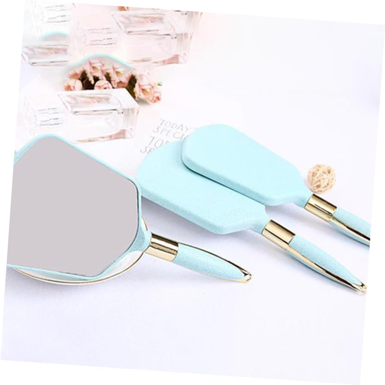 Happyyami Portable Handheld Mirror for Travel and Home Salon Use