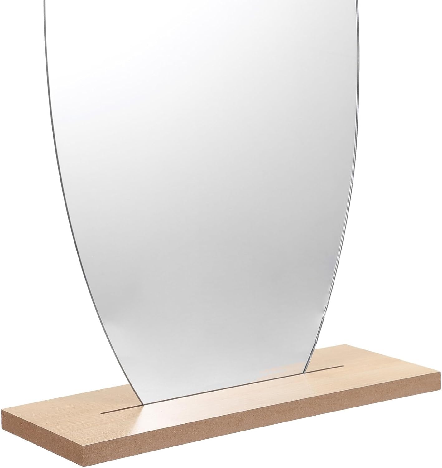 Cute Irregular Desk Mirror with Sturdy Stand