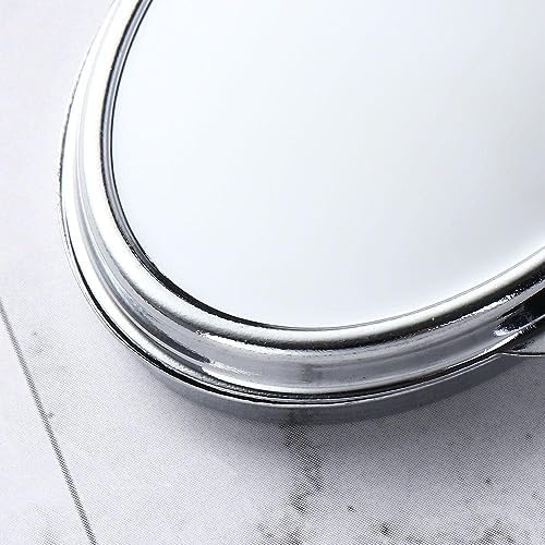 Portable Folding Mirror Keychain with Double-Sided Design