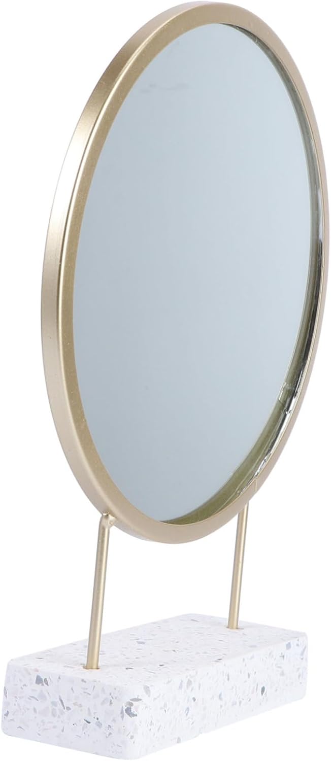 IMIKEYA Portable Makeup Mirror with Stand