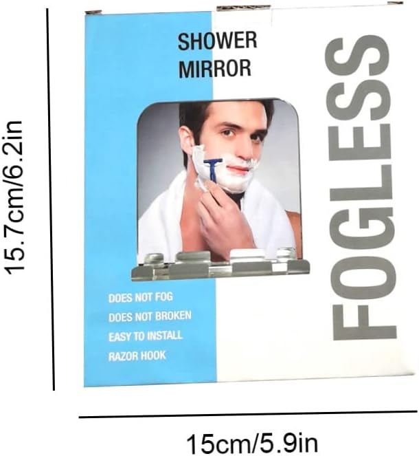 CurcKua Anti-Fog Shatterproof Acrylic Mirror