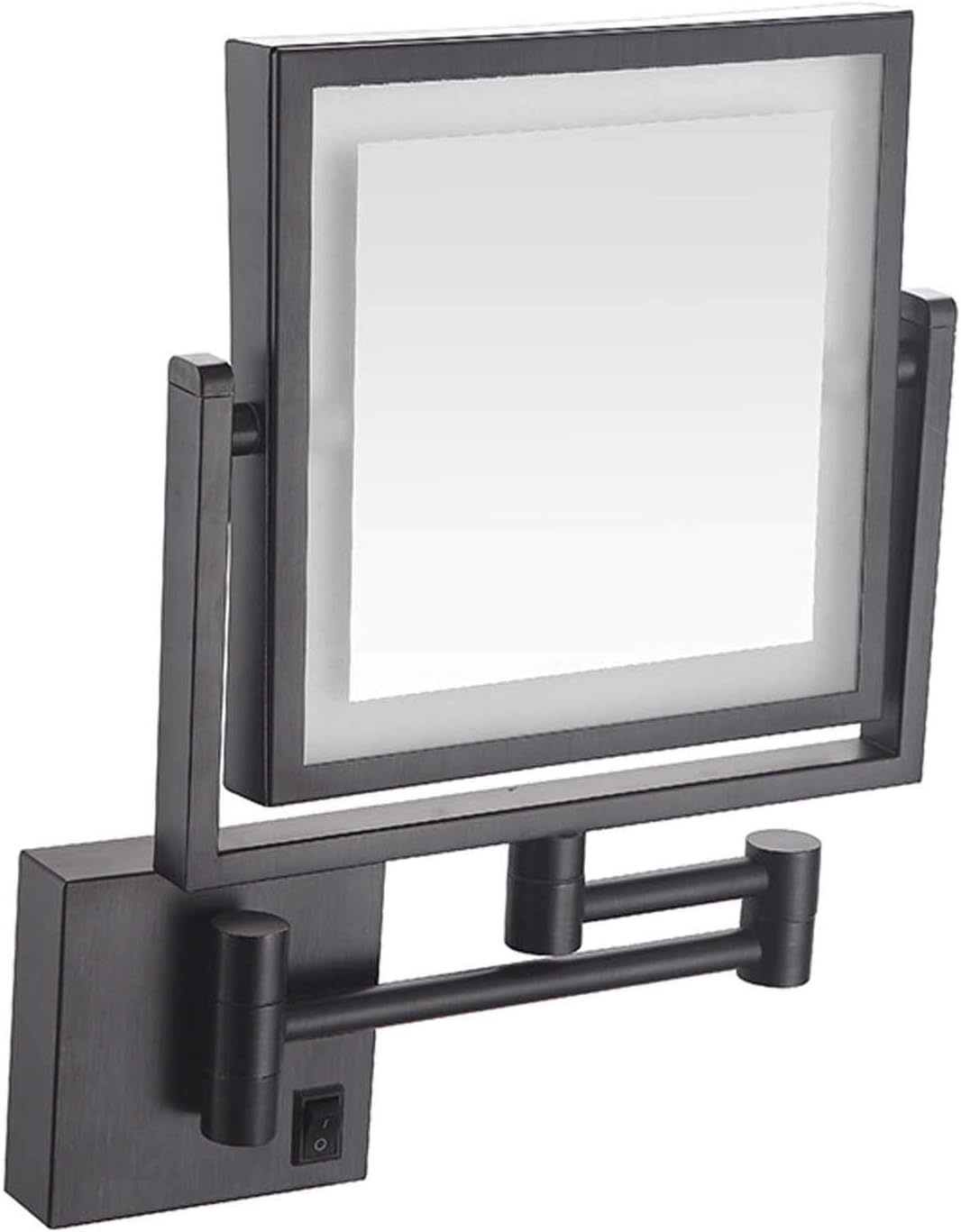 DEIHGE 8 Wall-Mounted Makeup Mirror with 3X Magnification