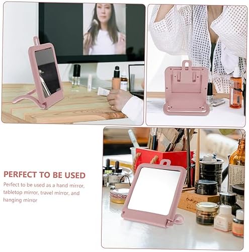 IWOWHERO Compact Desktop Makeup Mirror with Stand