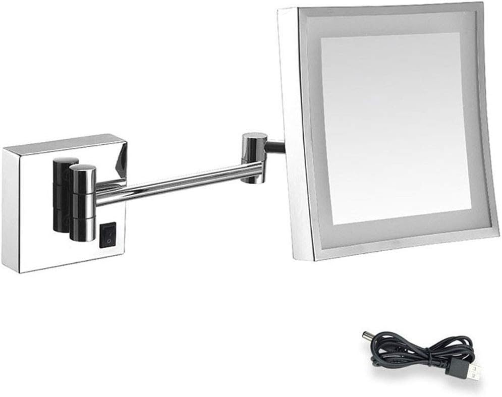 8 Inch Double Sided Vanity Mirror with 10X Magnification