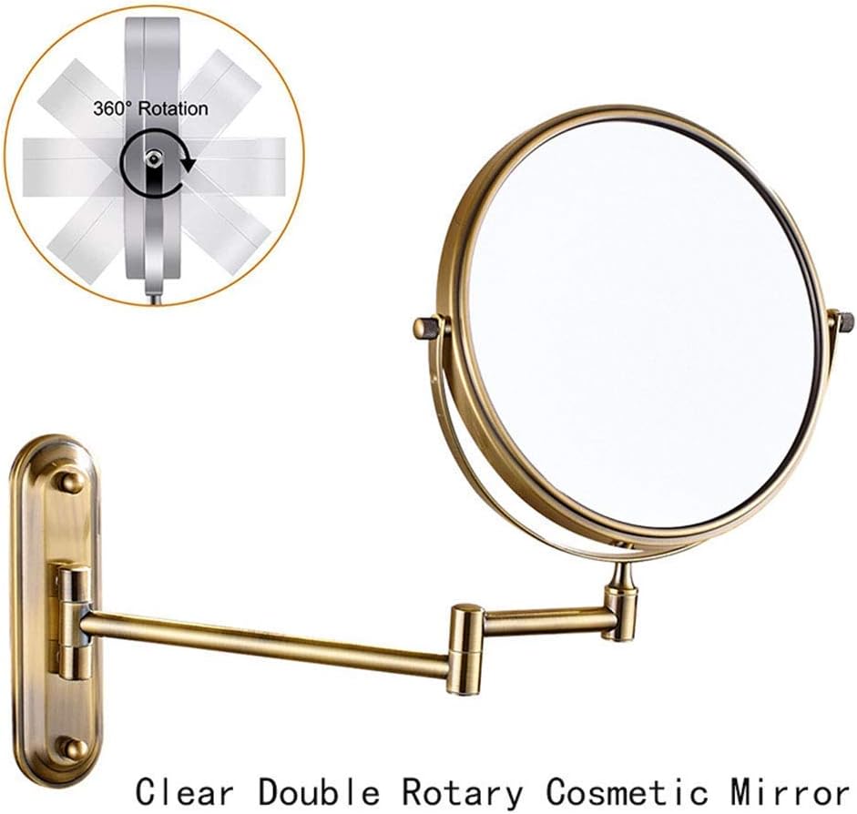 LCARY Wall Mounted Makeup Mirror with Magnification