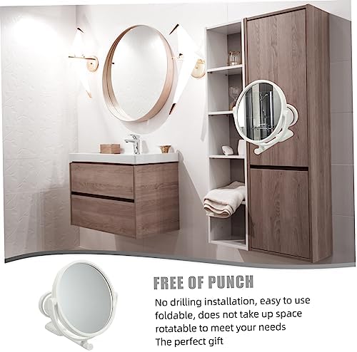 Holibanna Double-Sided Swivel Wall Mirror for Bathroom Bedroom
