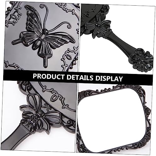 Gogogmee 2Pcs Lightweight Travel Makeup Mirror with Long Handle