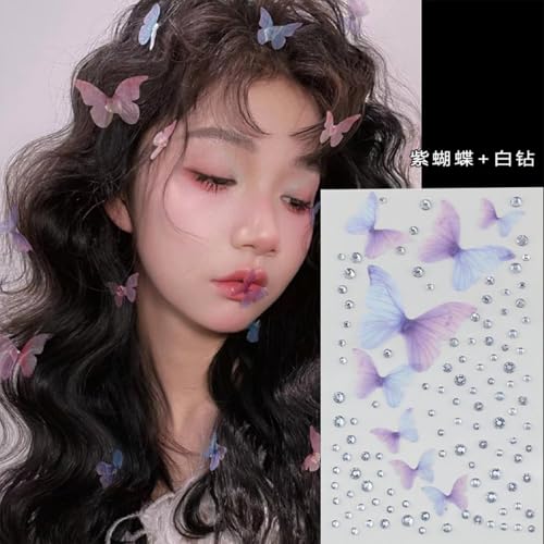 5D Self Adhesive Face Gems Pearls for Makeup and Crafts