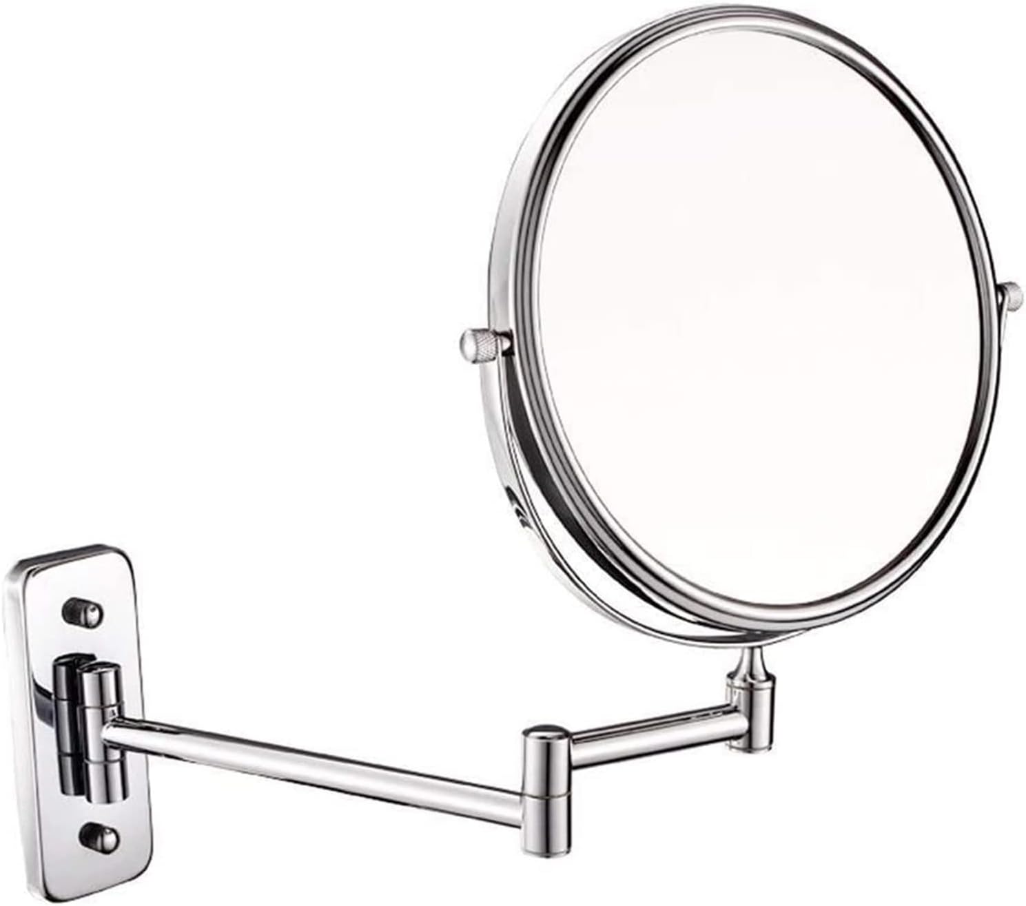 FUDGIO 8 Inch Adjustable Wall Mirror with 360 Rotation