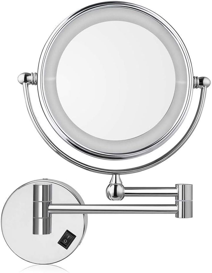 LCARY 10X Magnifying Wall Mounted Makeup Mirror