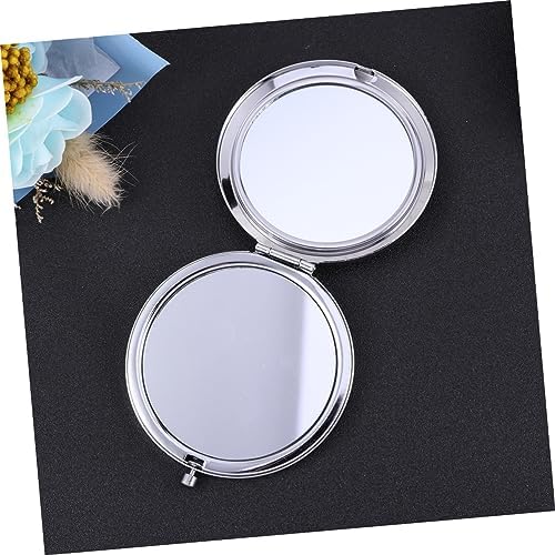 HONMEET Black Double-Sided Compact Folding Mirror for Travel