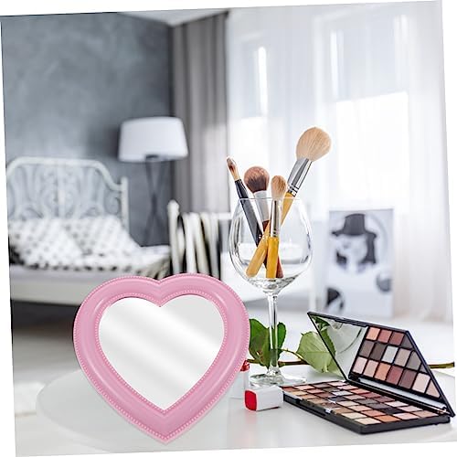 1pc Heart-Shaped Makeup Mirror for Vanity Decor
