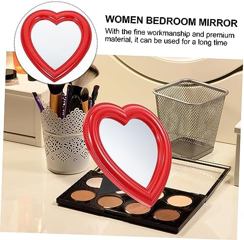 BESTYASH Heart Shaped Desktop Makeup Mirror 1