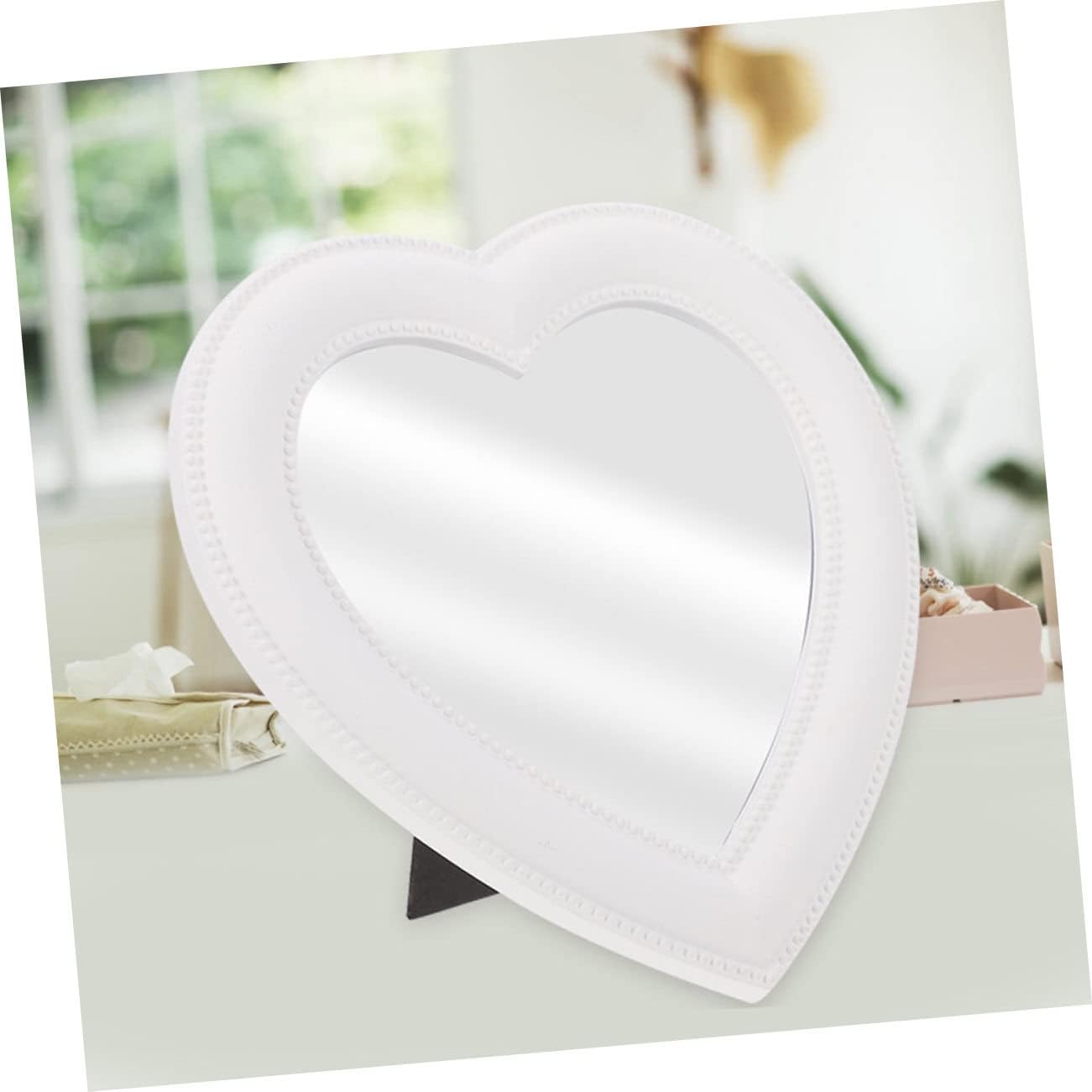 Heart Design Wall Mirror Set for Home Use