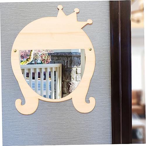 Cute Wooden Makeup Mirror for Girls Home Decor