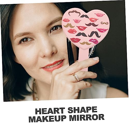 Mipcase Heart Shaped Travel Makeup Mirror