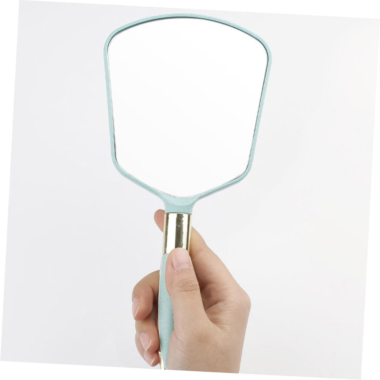 Handheld Makeup Mirror with Ergonomic Handle