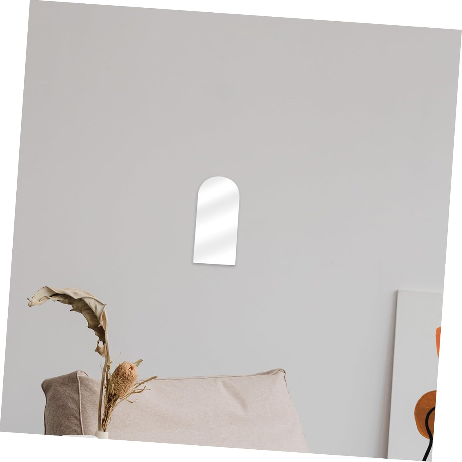 PRETYZOOM Irregular Acrylic Wall Mirror for Vanity and Dorm Use