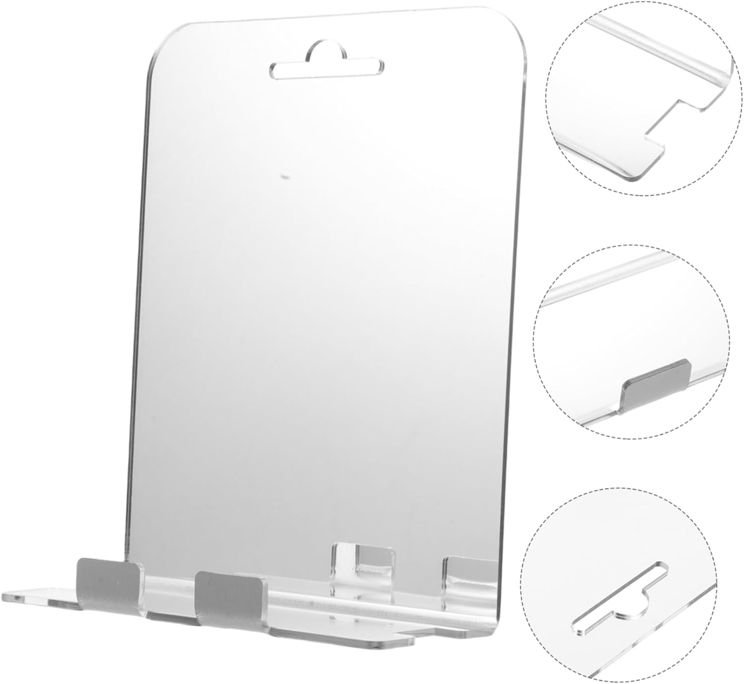 Zerodeko Shatterproof Anti-Fog Shower Mirror with Hooks