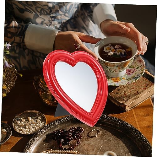 VALICLUD Heart Shaped Makeup Mirror 1