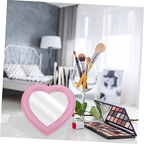 Alipis Heart-Shaped Makeup Mirror for Vanity