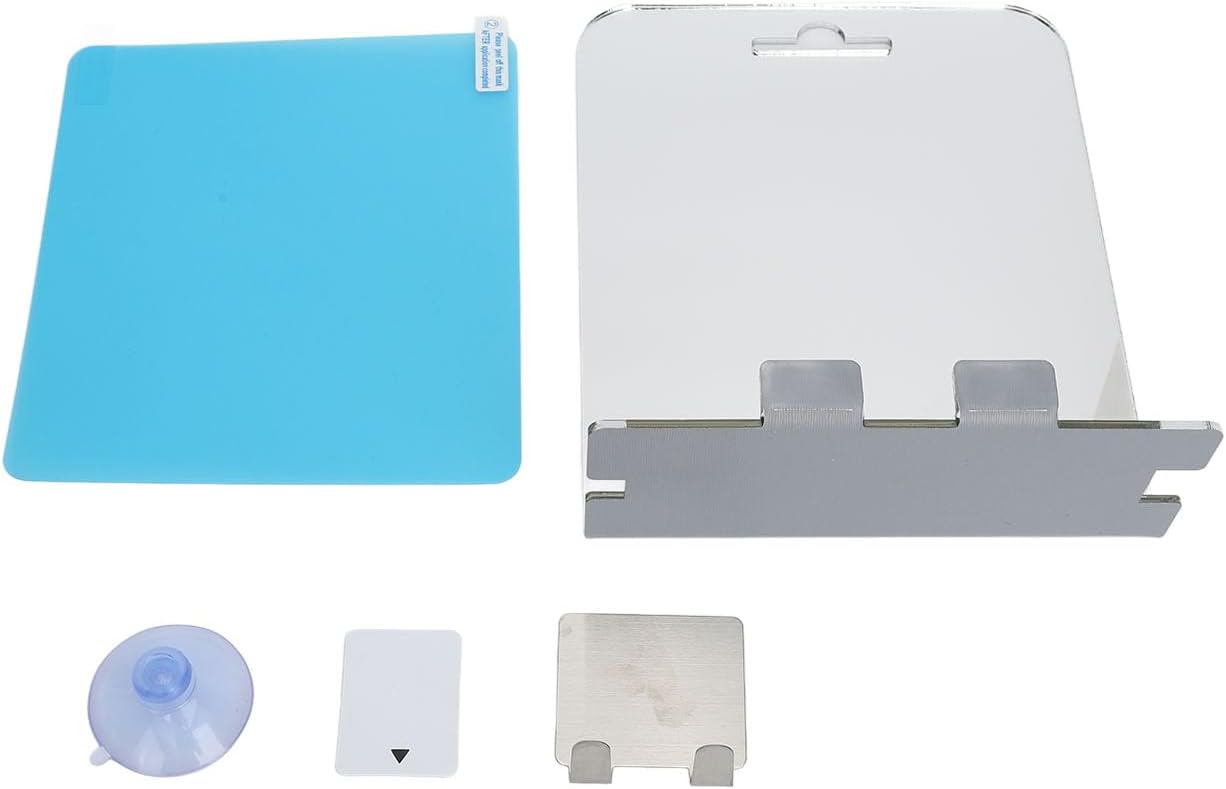 Fogless Shower Mirror with Stainless Steel Hook for Bathroom
