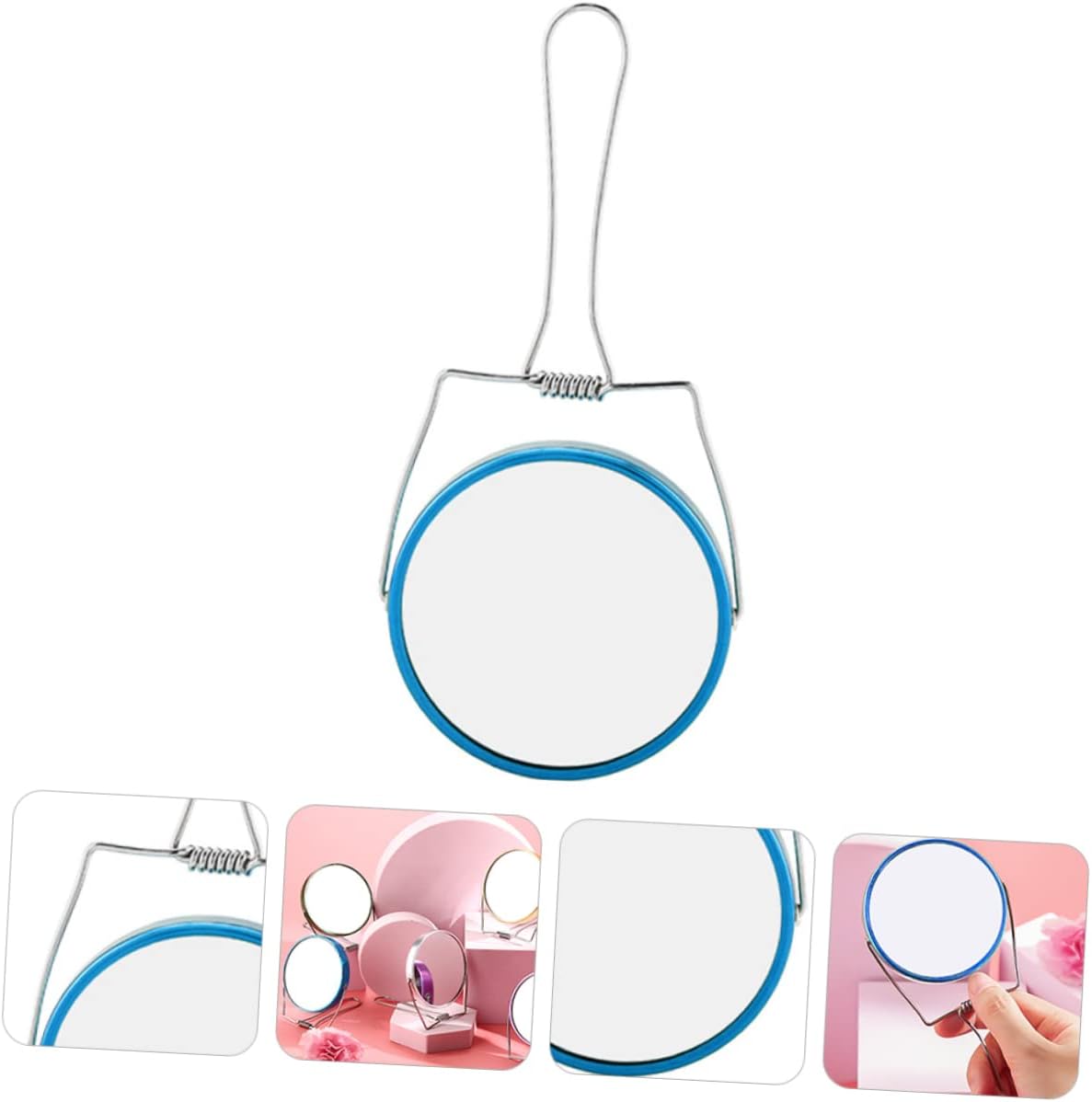 Gatuida Foldable Stainless Steel Double-Sided Makeup Mirror