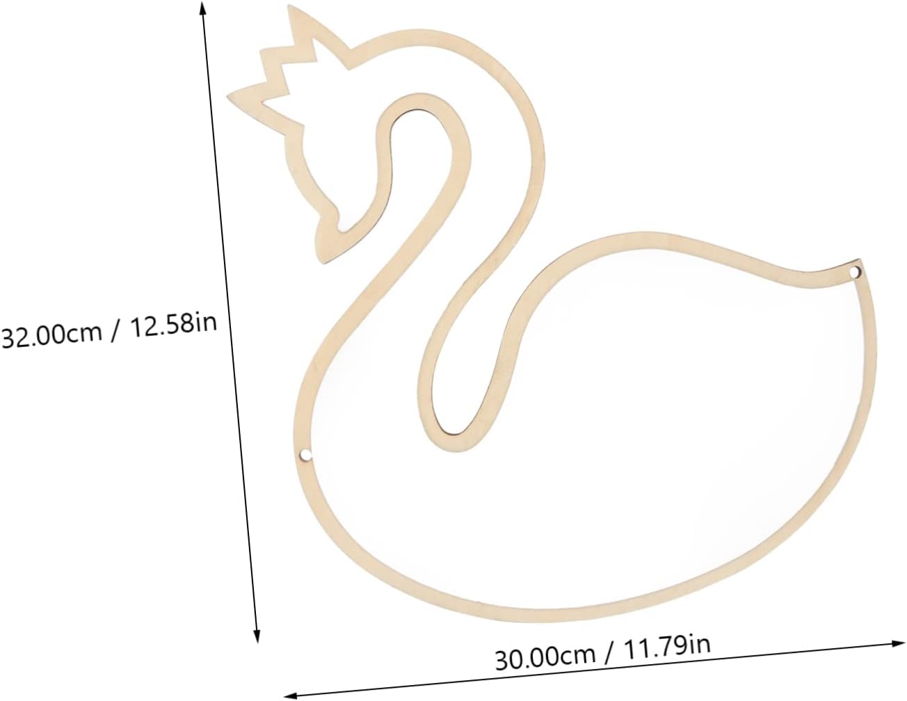 Healeved Elegant Swan Shape Waterproof Acrylic Mirror