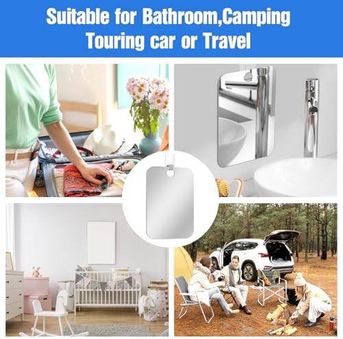 Tyqour 8x10 Inch Fogless Wall Hanging Shower Mirror