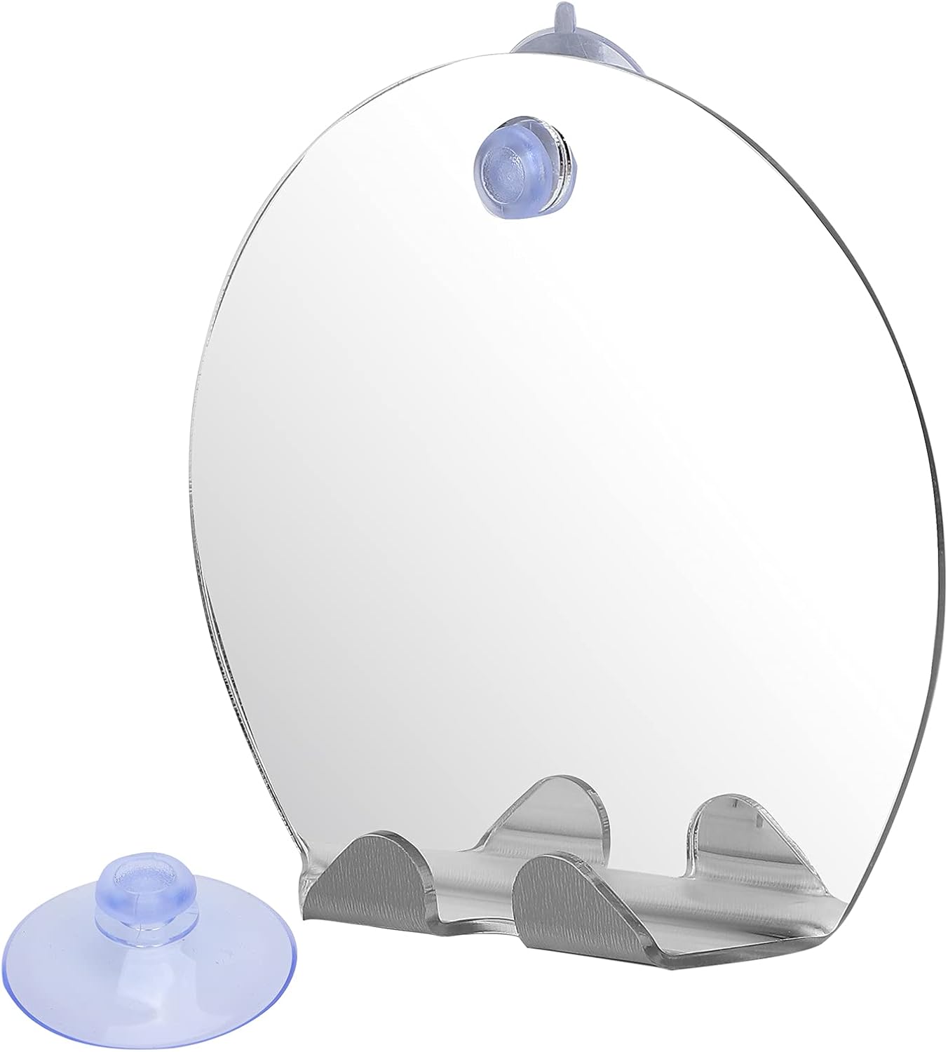 Focket Anti Fog Round Shower Mirror with Suction 1