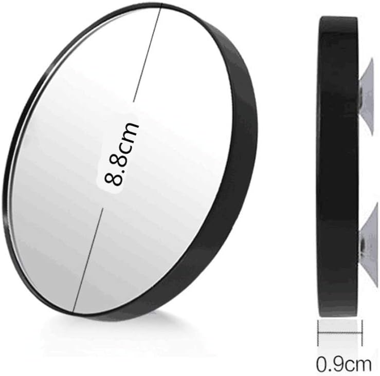 HEALLILY 5X Magnifying Mirror with Suction Cups Black