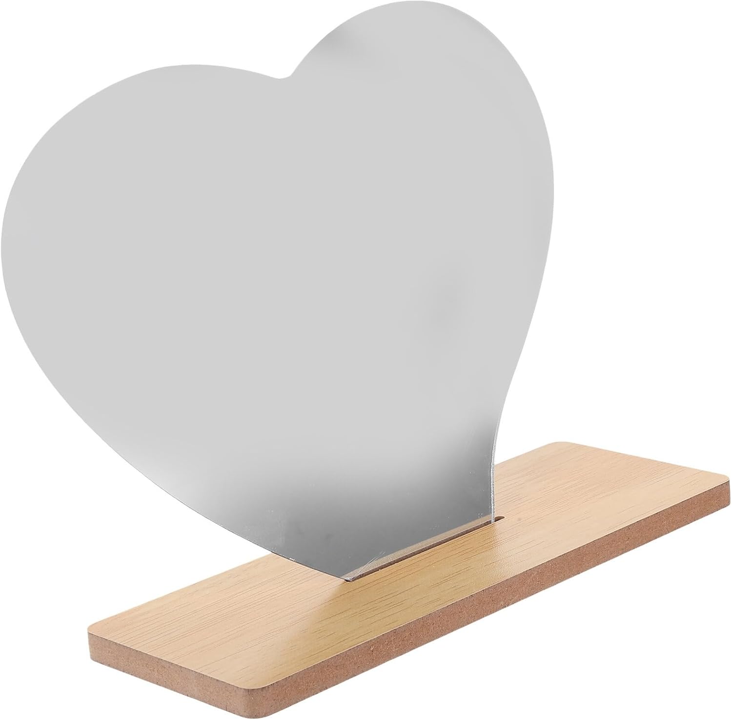 Kichvoe Irregular Heart-Shaped Makeup Mirror with Base