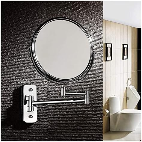 FUDGIO 8 Inch Adjustable Wall Mirror with 360 Rotation