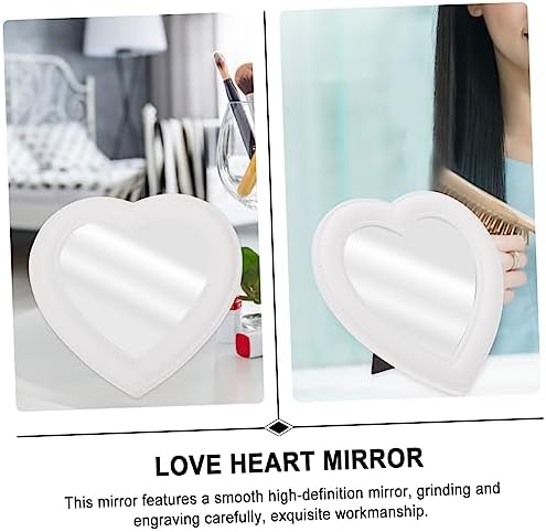 Heart Shaped Wall Mirror for Makeup Vanity