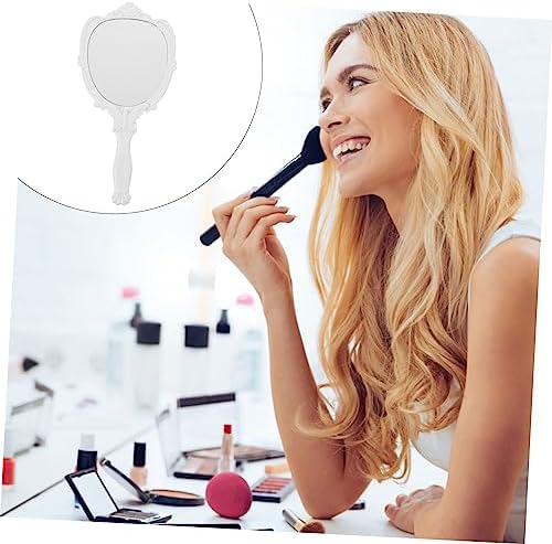 Healeved Small Mirror Makeup Retro Folding Wall-Mounted Vanity Mirror
