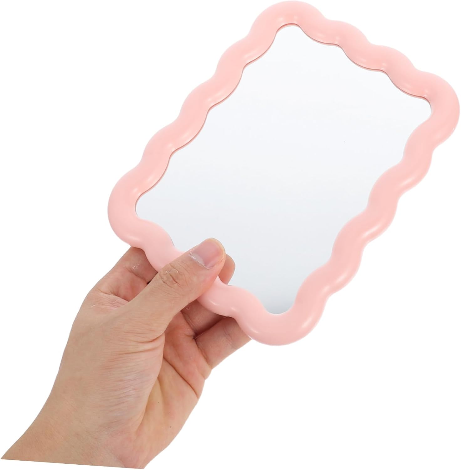 FONDOTIN Portable Wave Shaped Vanity Mirror