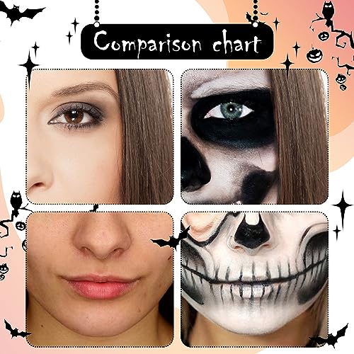 Felico Halloween Black White Face Paint Kit