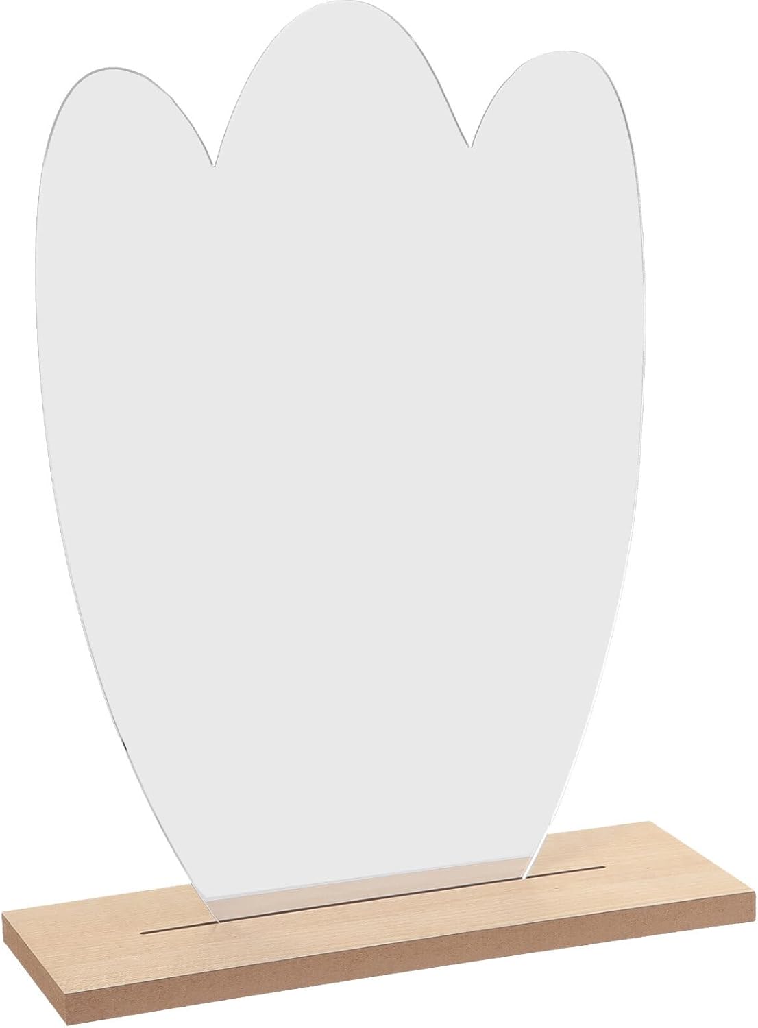 Cute Irregular Desk Mirror with Sturdy Stand