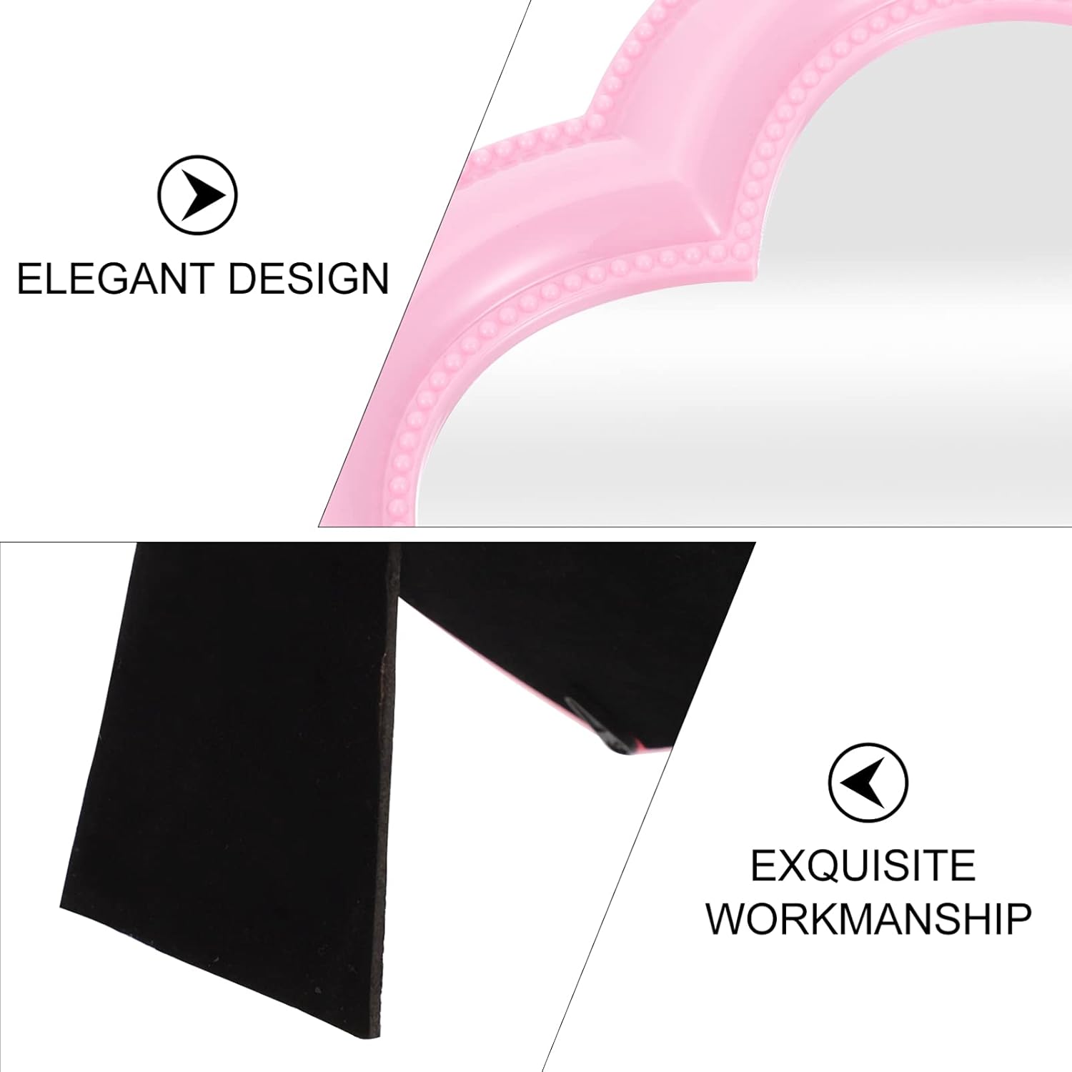 CALLARON Heart-Shaped Desktop Makeup Mirror