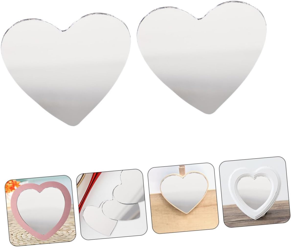 DOITOOL 10pcs Glass Mirror DIY Kit for Makeup and Crafts