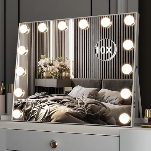 NEUWEABY Vanity Mirror with 15 LED Lights