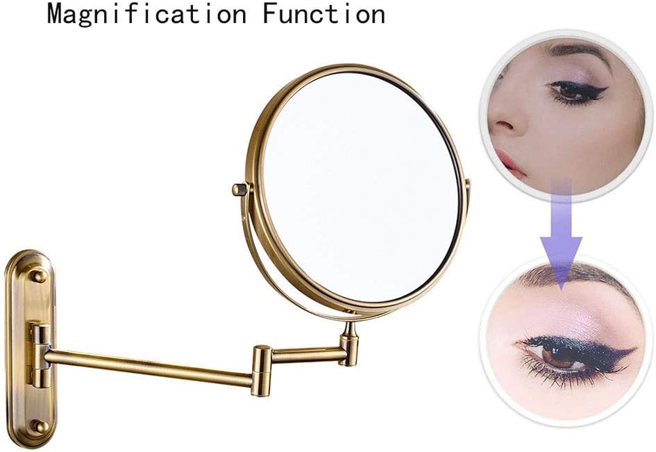 LCARY Wall Mounted Makeup Mirror with Magnification