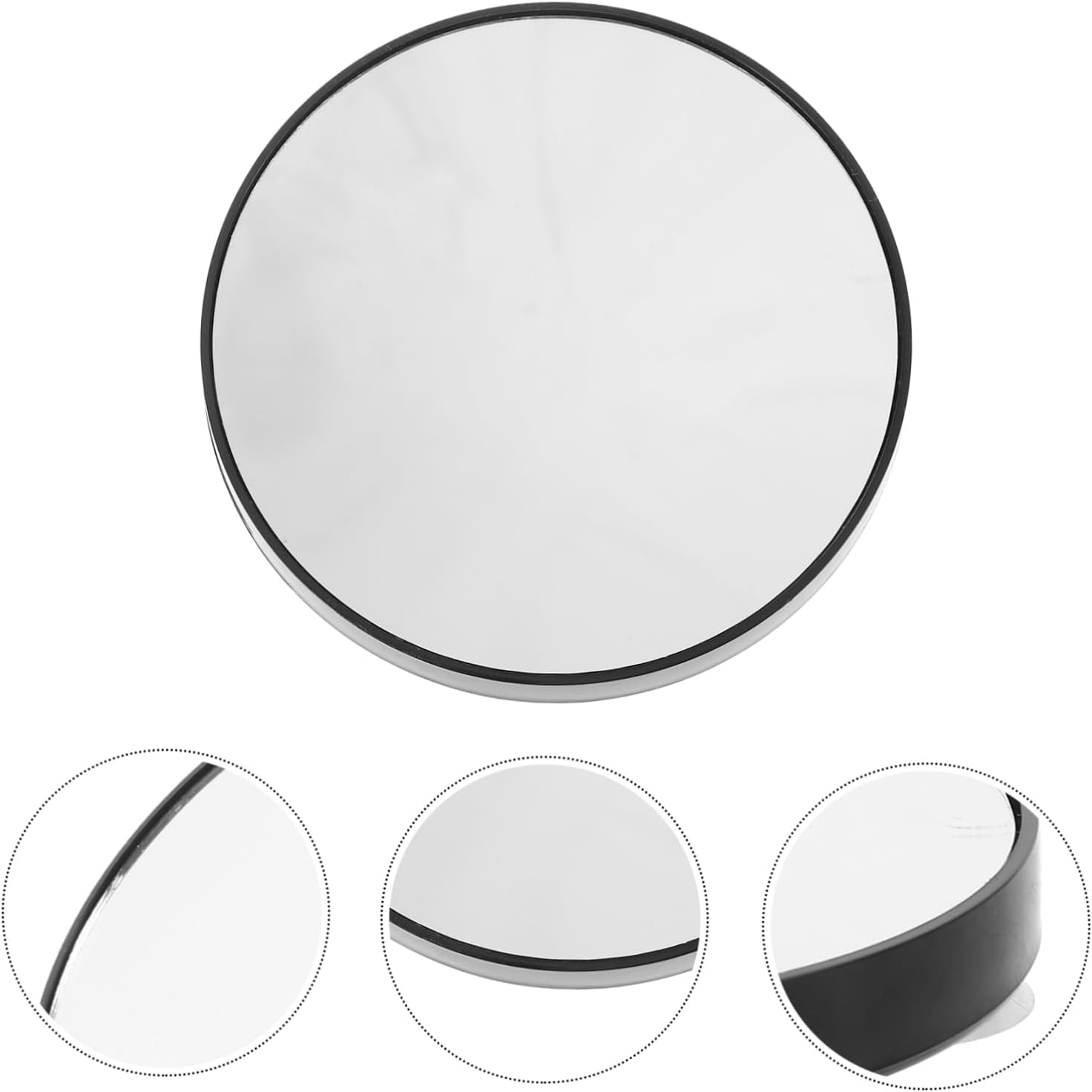 OUNONA 10x Magnifying Mirror with Suction Cups Black