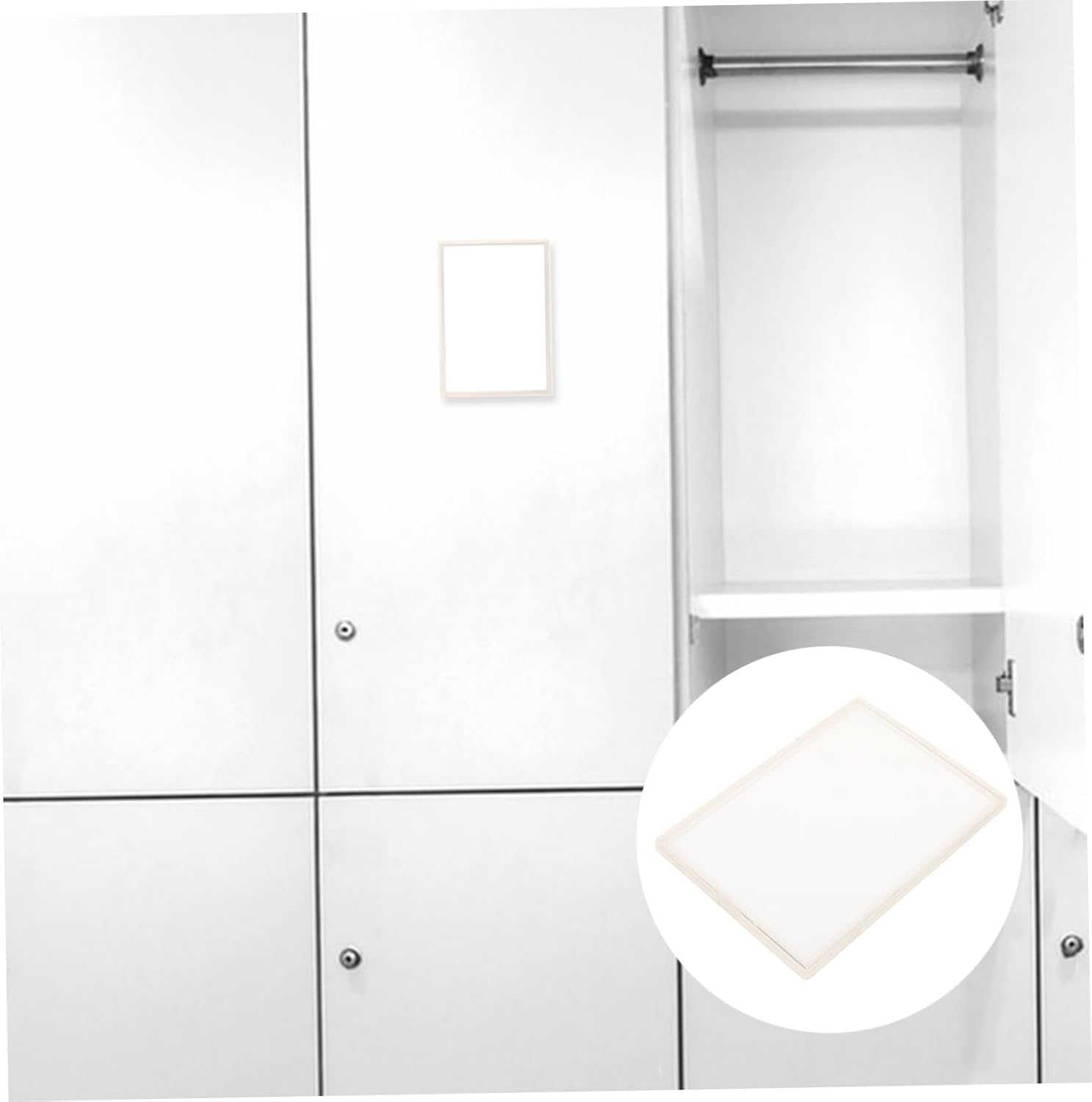IMIKEYA Compact Makeup Mirror for Lockers and Desks 1