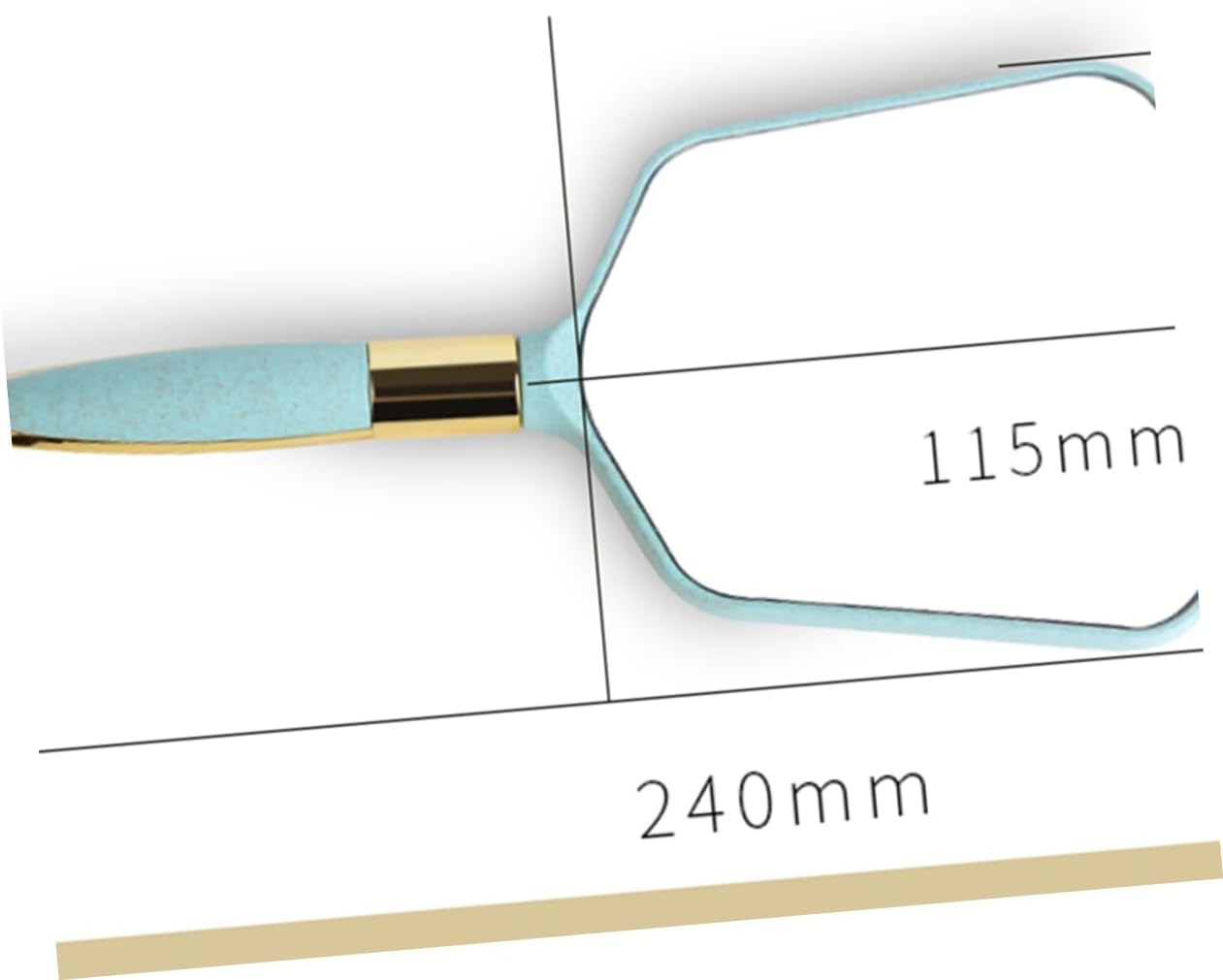 Handheld Cosmetics Mirror with Wall Hanging Hole