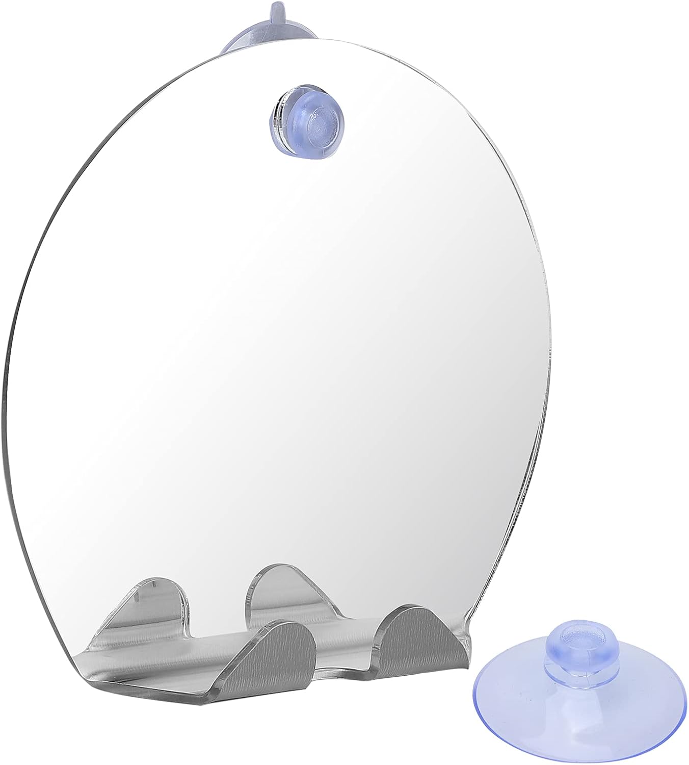 Fogless Round Mirror with Suction Hook for Shaving and Makeup