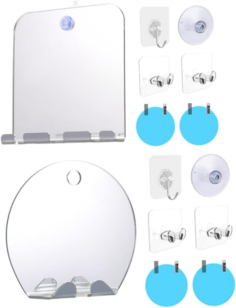 BEAHING Anti-Fog Shaving Mirror with Razor Hook