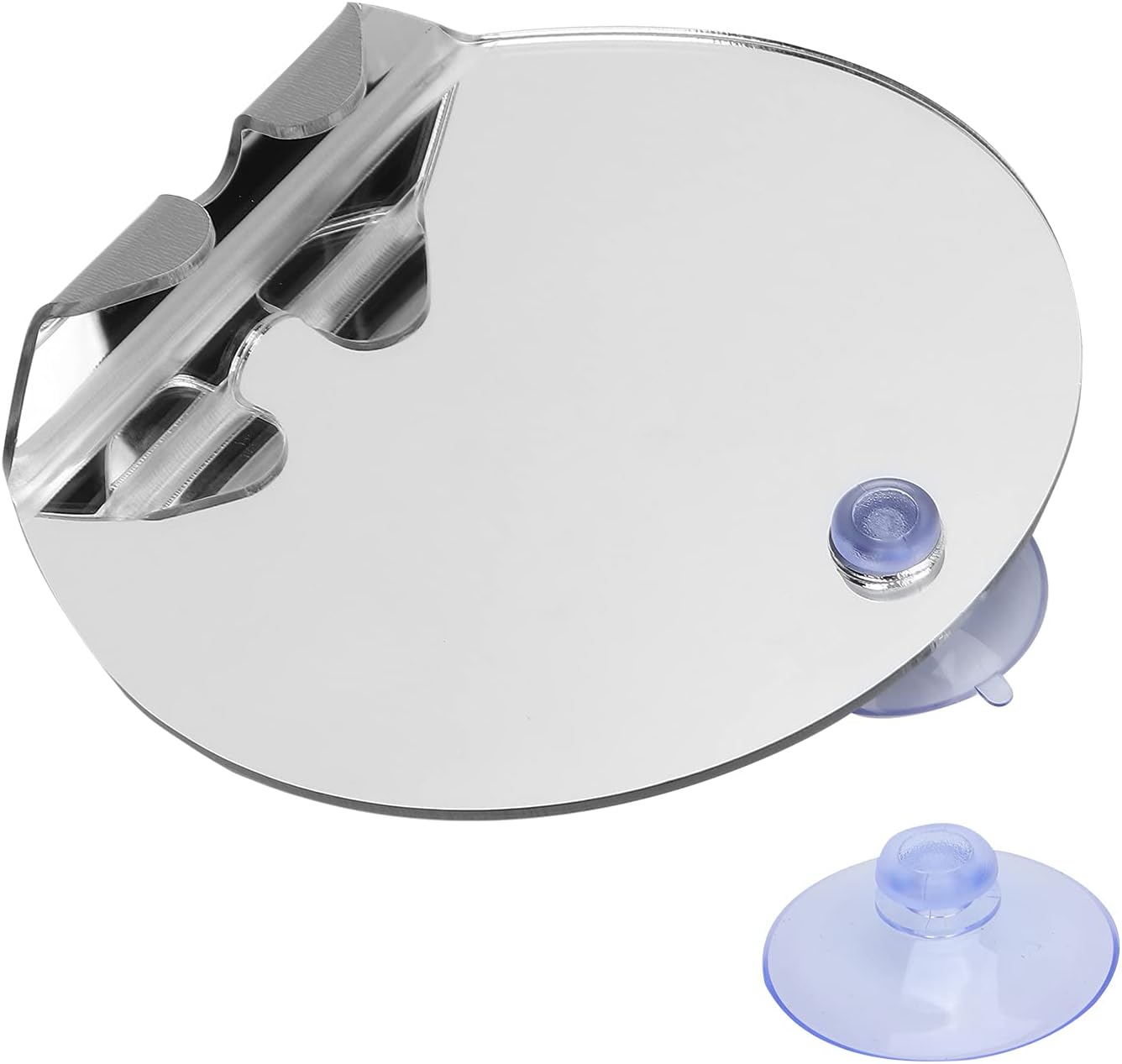 Focket Anti Fog Round Shower Mirror with Suction 1