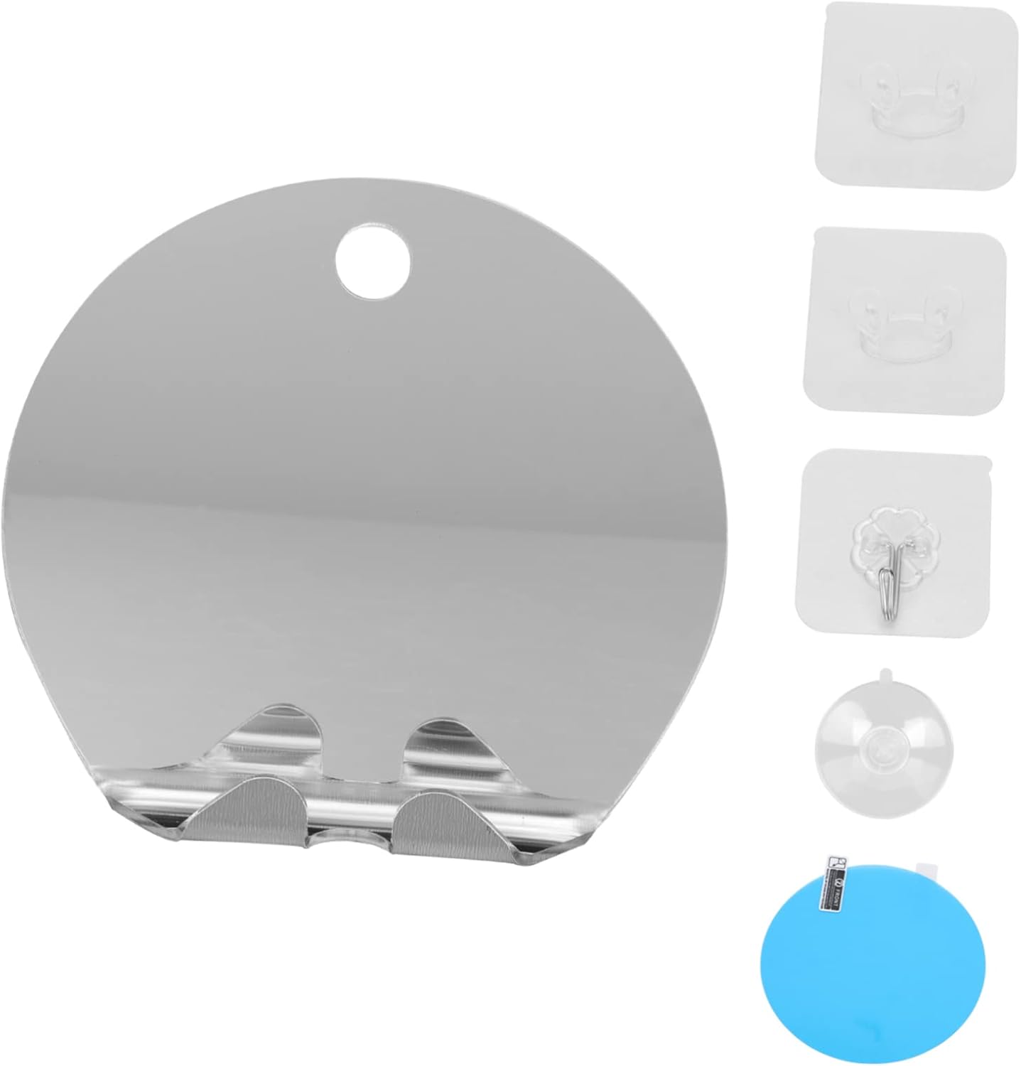Ipetboom 1Set Shatterproof Fog Less Bathroom Mirror