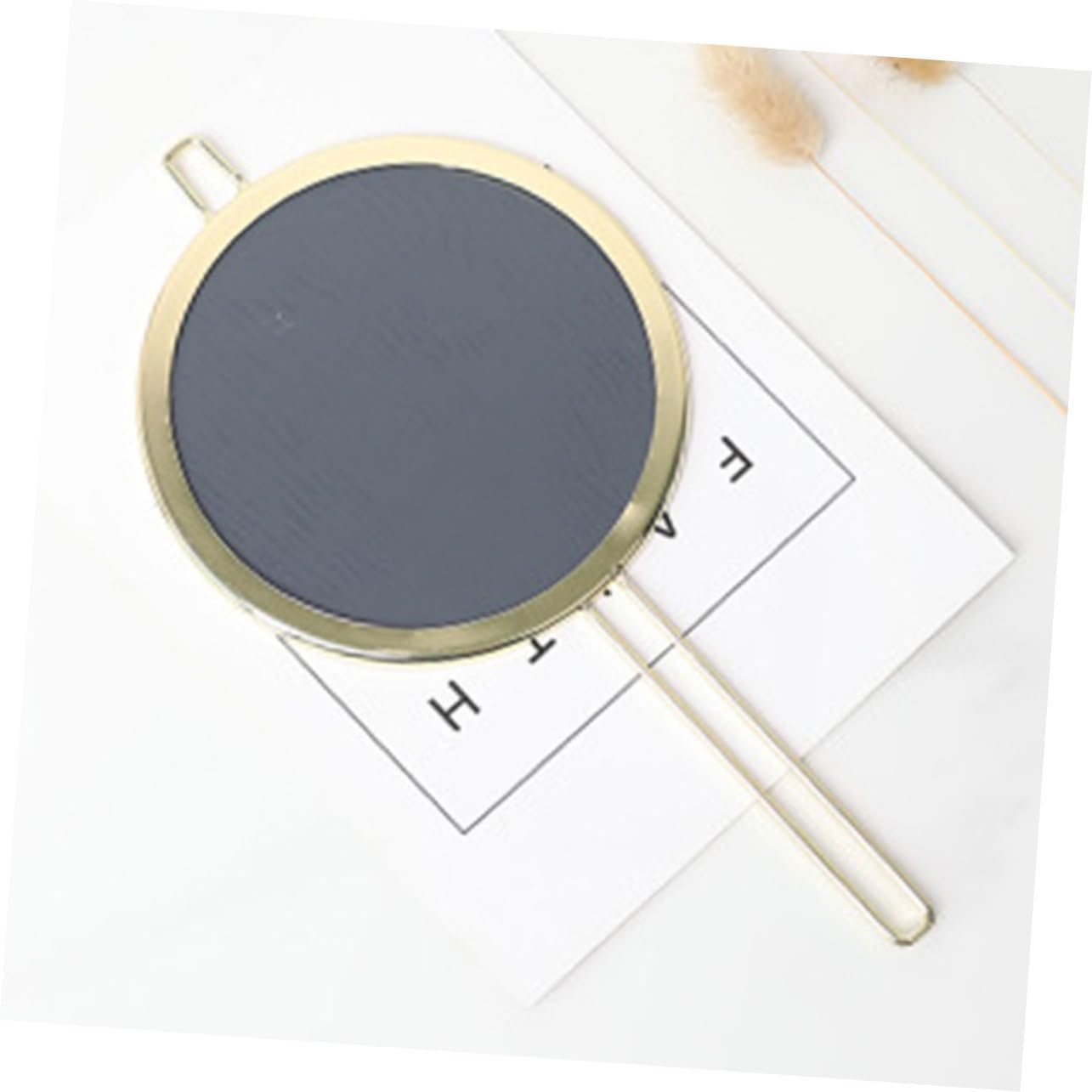 Beaupretty Handheld Round Makeup Mirror